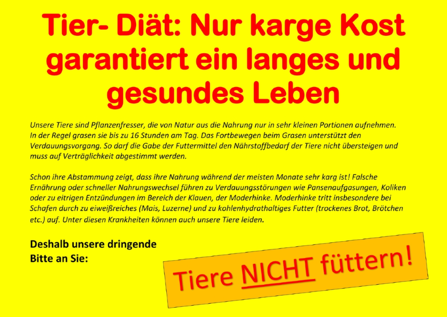 Fuettern Verboten